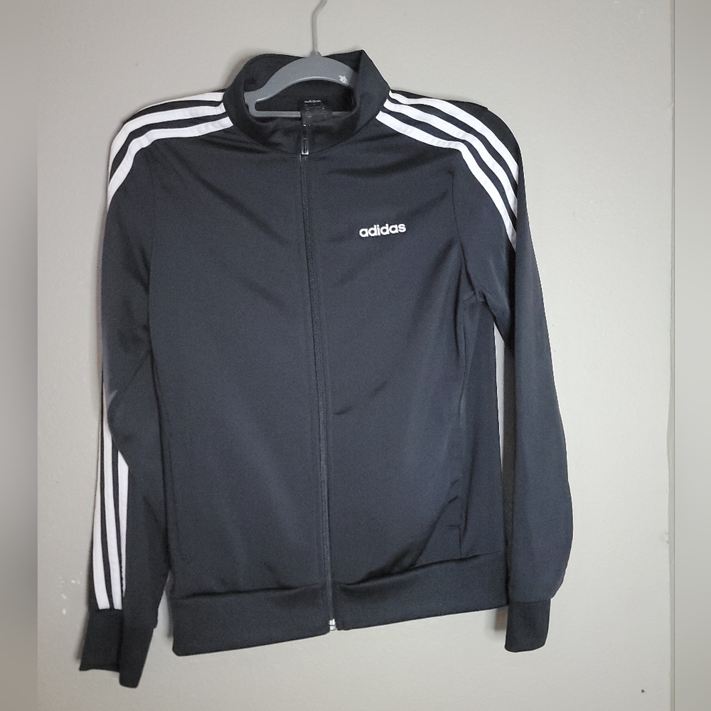 ADIDAS Black Zip-Up Jacket size S